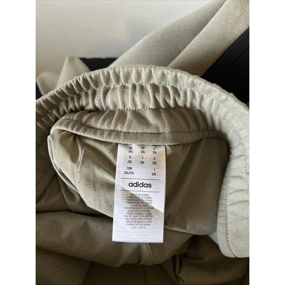Adidas Fear of God Athletics Pants Mens XXL Clay Greenish Black Stripe IS5305